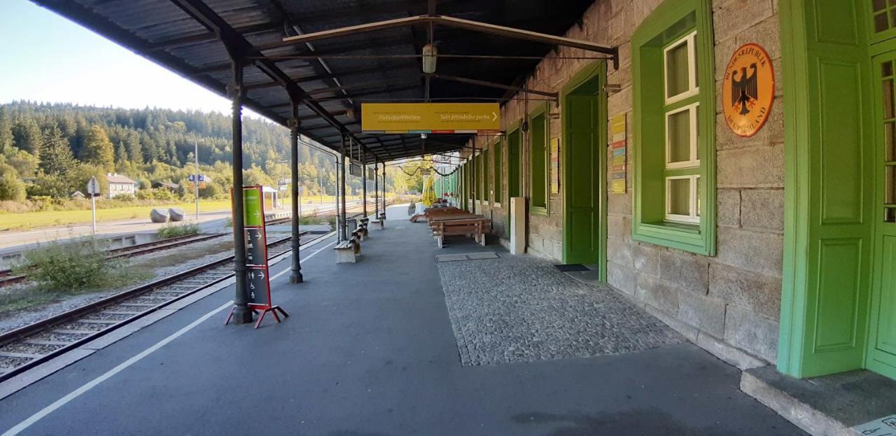 Aparthotel Dopravna Alzbetin Železná Ruda Esterno foto